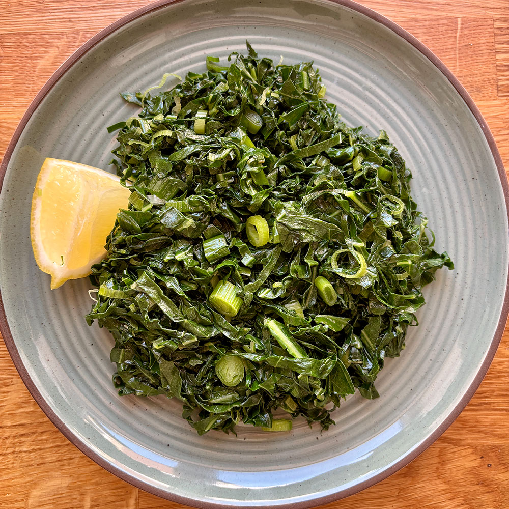 Quick Collards with Garlic & Lemon